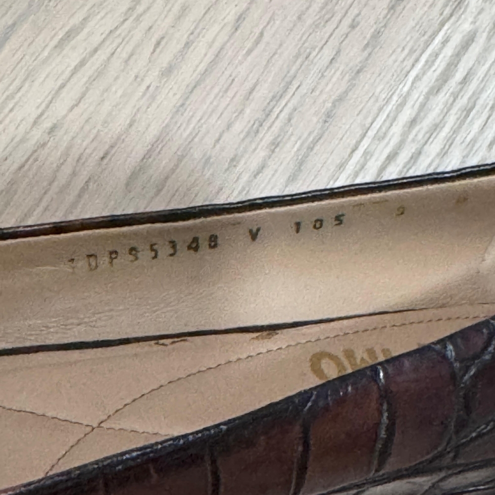 Salvatore Ferragamo Brown Leather Women's Shoes - Picture 6 of 7